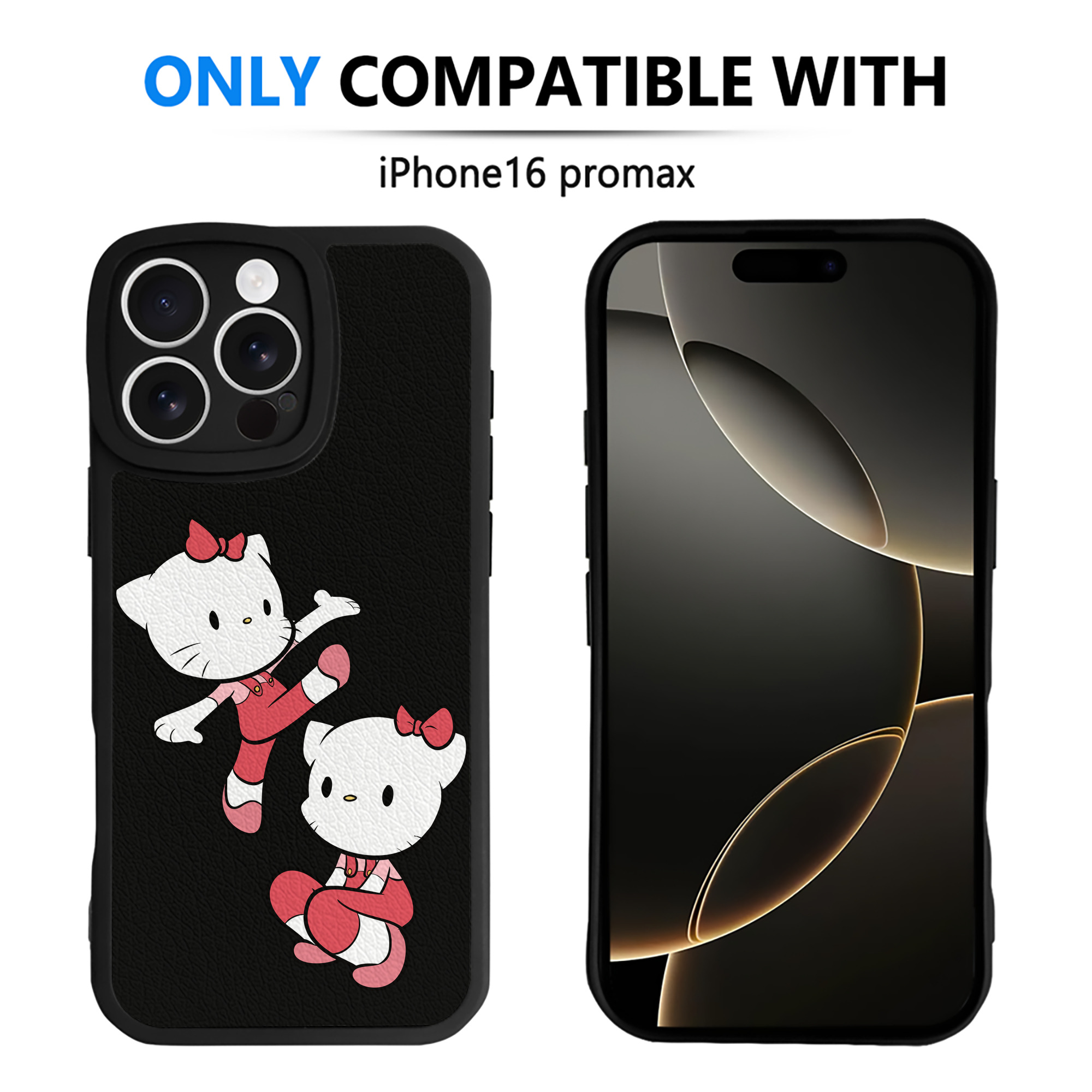 （画像用） Hello Kitty ハローキティ 【iPhone 16シリーズ対応】シリコンスマホケース（レザー調） 材質：シリコン